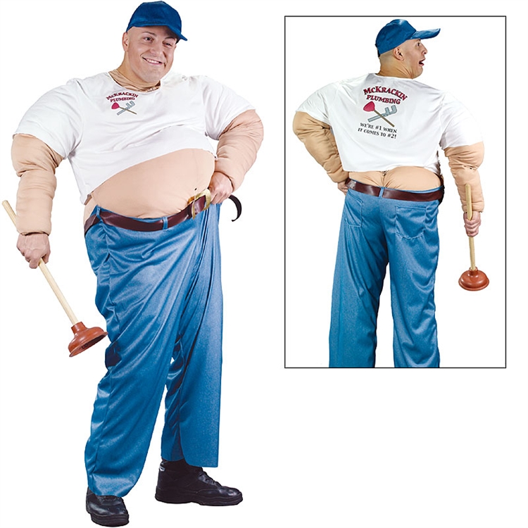 McCrackin Plumber Adult Costume - Click Image to Close