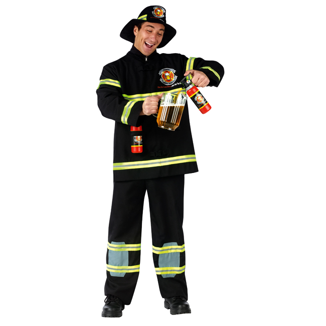 Fill'er Up Funny Firefighter Adult Costume - Click Image to Close