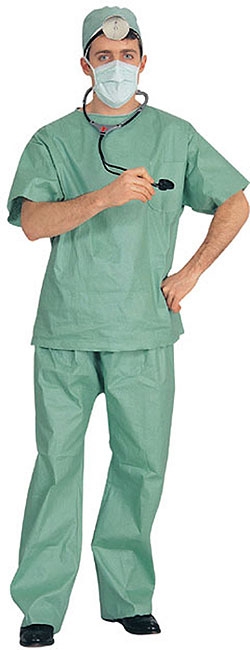 Adult Doctor Scrubs Costume - Click Image to Close