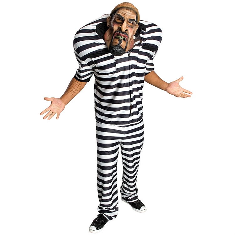 Big Bruizer Jail Bird Adult Costume - Click Image to Close