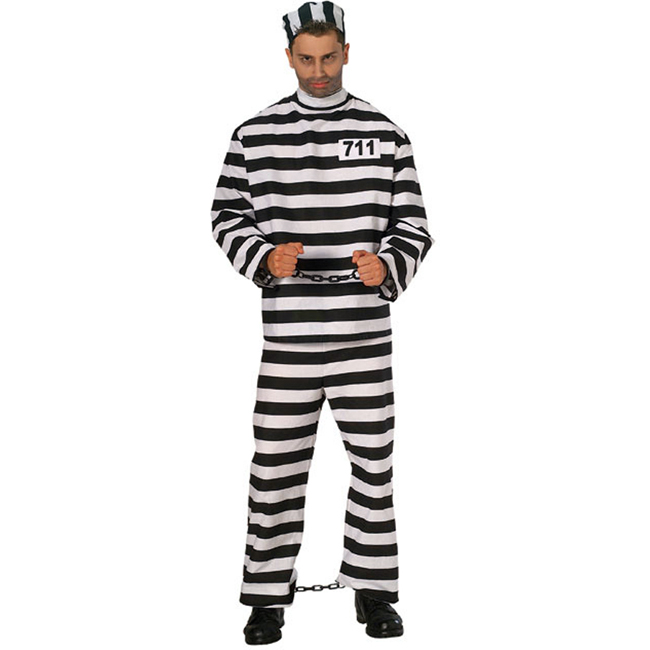 Deluxe Prisoner Man Costume - Click Image to Close