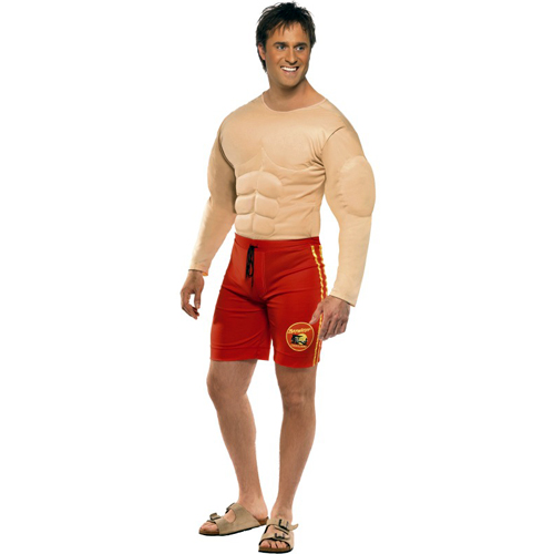 Baywatch Male Lifeguard Adult Costume - Click Image to Close