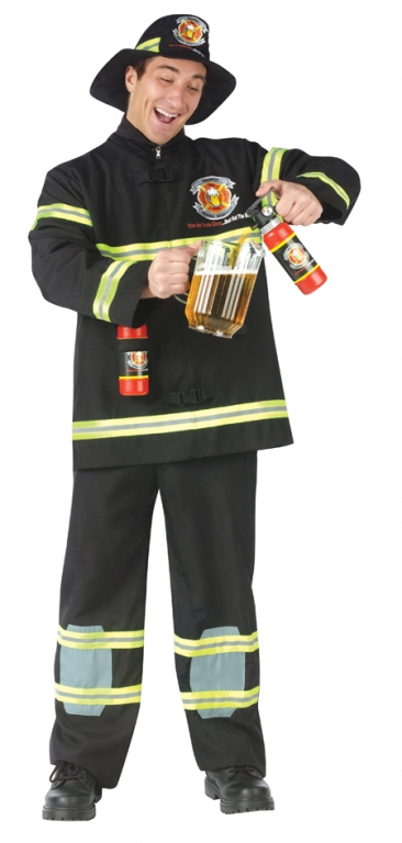 Fill Er Up Fireman Adult Costume - Click Image to Close