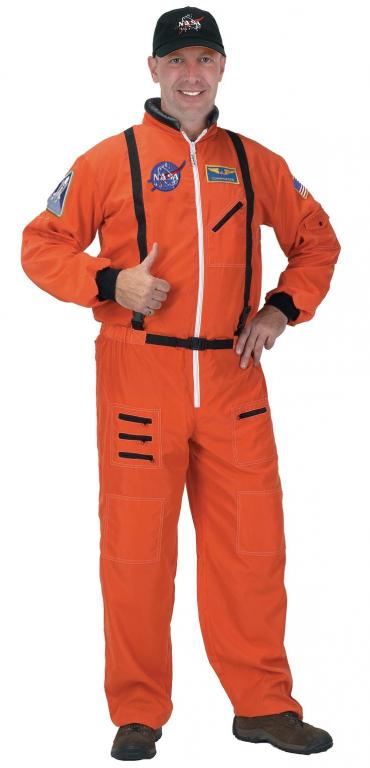 Astronaut Suit Orange Adult Costume - Click Image to Close