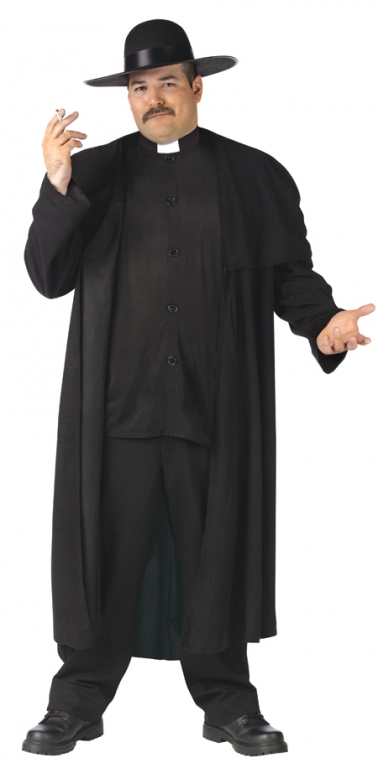 Priest Deluxe Plus Size Adult Costume - Click Image to Close