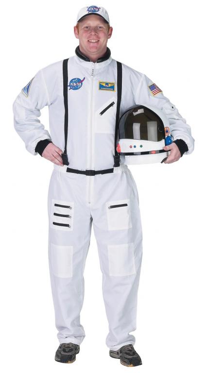 Astronaut Suit White Adult Costume - Click Image to Close