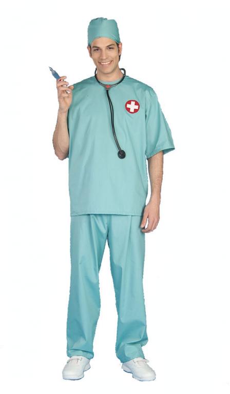 Surgical Scrubs Adult Costume - Click Image to Close