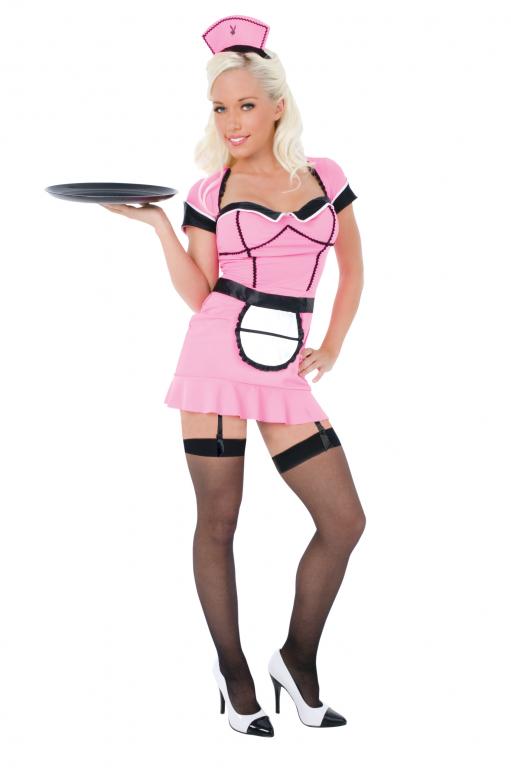 Playboy Classic Waitress Adult Costume - Click Image to Close