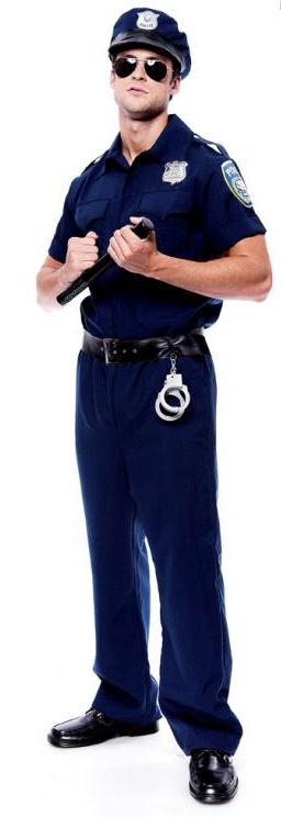 Police Officer Adult Costume Small - Click Image to Close