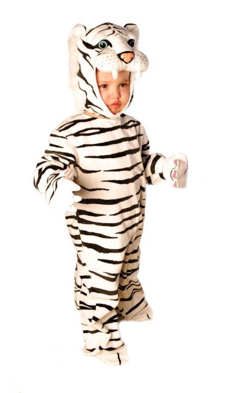 Plush White Tiger Infant Toddler Costume - Click Image to Close