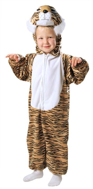 Tiger Striped Plush Toddler Costume - Click Image to Close