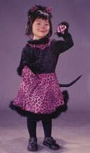 Cat Girl Velvet Toddler Costume - Click Image to Close