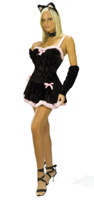 Kiss Me Kitty Adult Costume