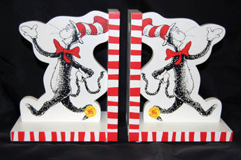 Cat In The Hat: Dr. Seuss Bookends - Click Image to Close