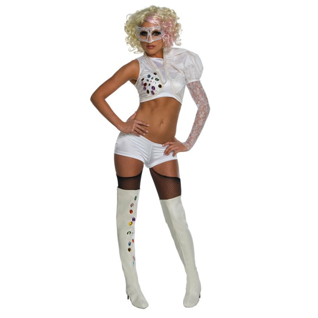 Lady Gaga Costume VMA White Performance Outfit