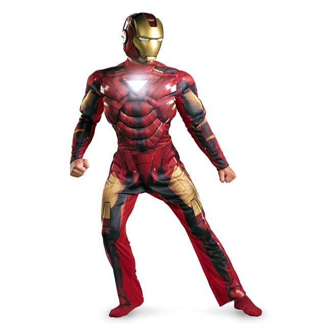 Iron Man Mark VI Deluxe Light-Up Adult Costume - Click Image to Close