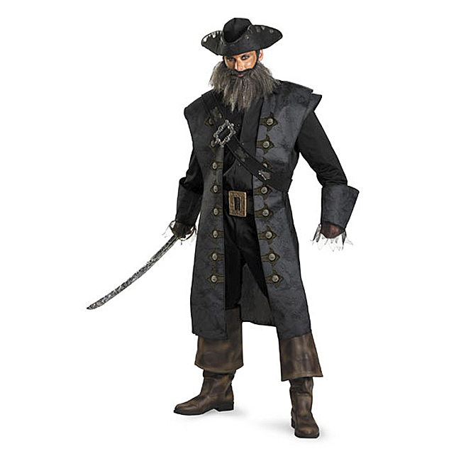 Blackbeard Pirate Deluxe Adult Costume