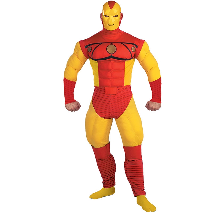 Iron Man Deluxe Muscle Adult Costume - Click Image to Close