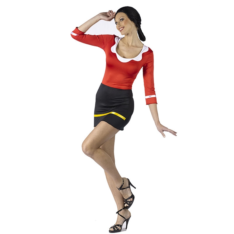 Sexy Olive Oyl Adult Costume - Click Image to Close