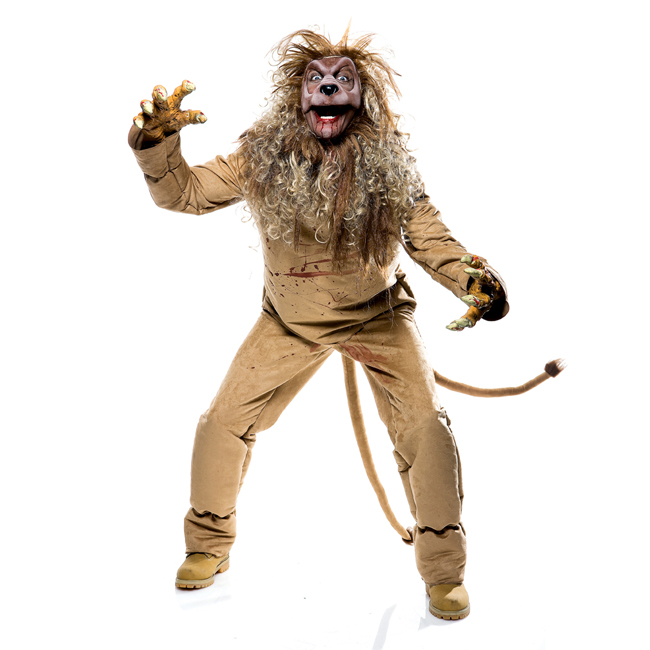 Wicked of Oz Lion Adult Costume - Click Image to Close