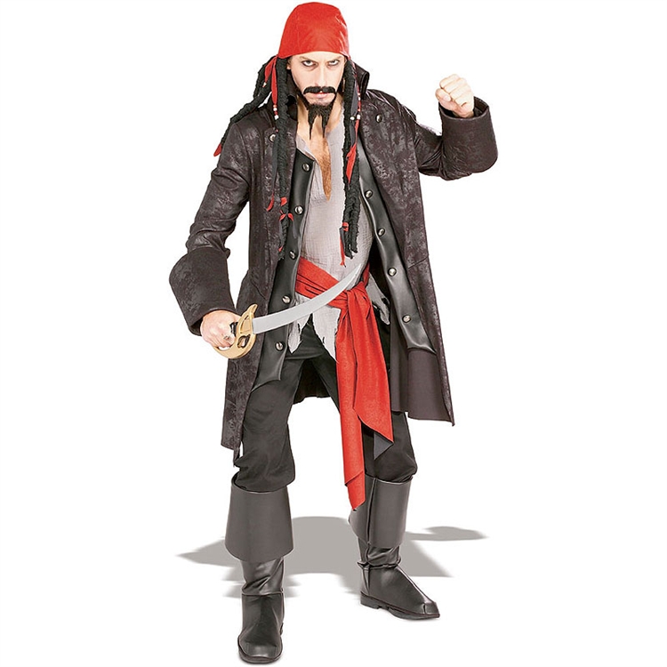 Adult Captain Cutthroat Pirate Costume - Click Image to Close