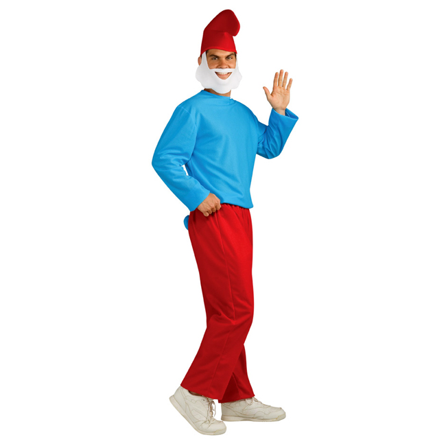 Papa Smurf Adult Costume - Click Image to Close