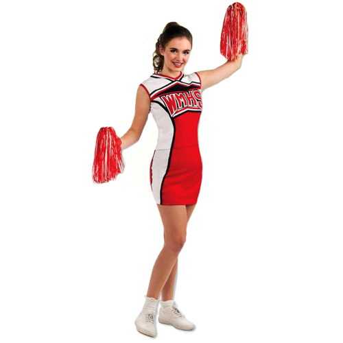 Glee Quinn Cheerios Cheerleader Adult Costume - Click Image to Close