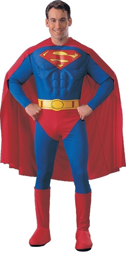 Muscle Chest Superman Adult Costume - Click Image to Close