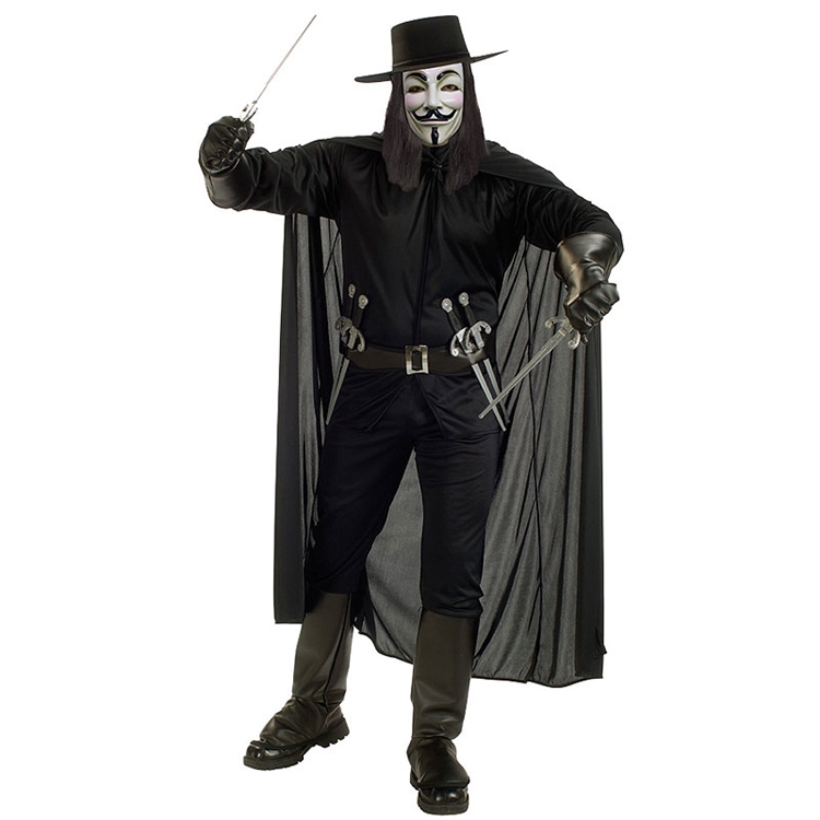 V for Vendetta Adult Costume - Click Image to Close
