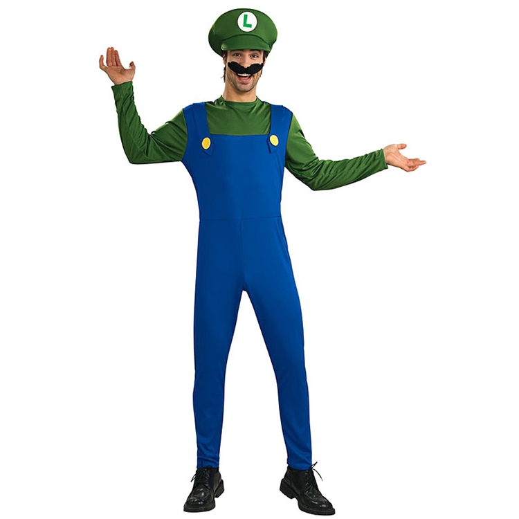 Adult Luigi Costume - Click Image to Close