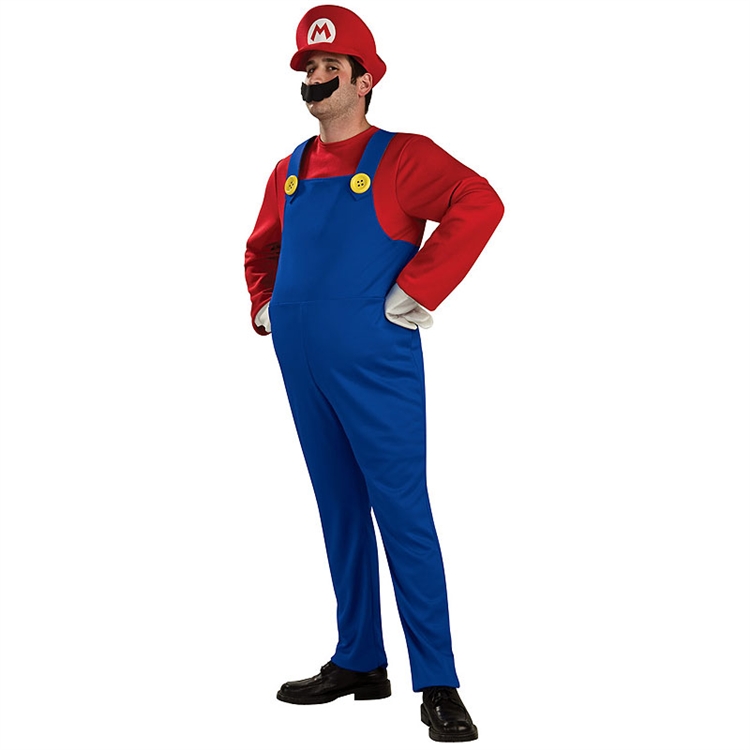 Deluxe Adult Mario Costume - Click Image to Close
