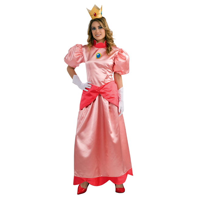 Nintendo Princess Peach Deluxe Adult Costume - Click Image to Close