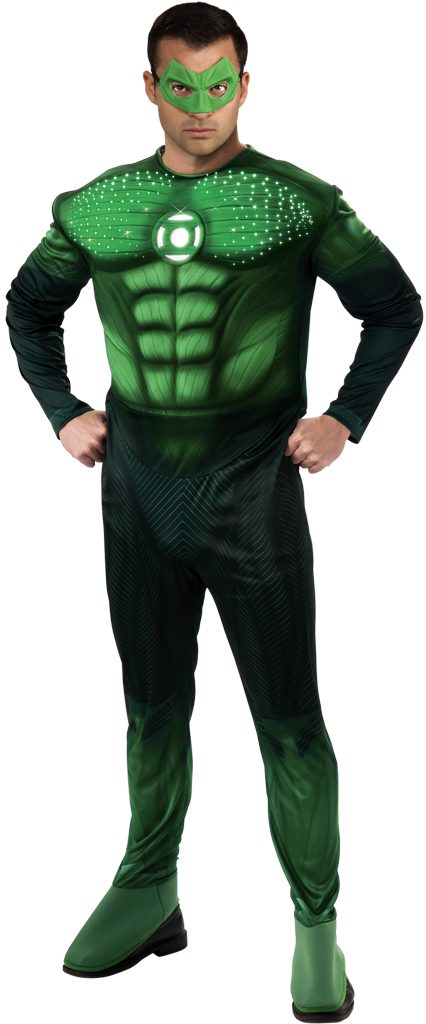Green Lantern Deluxe Light-Up Hal Jordan Adult Costume - Click Image to Close