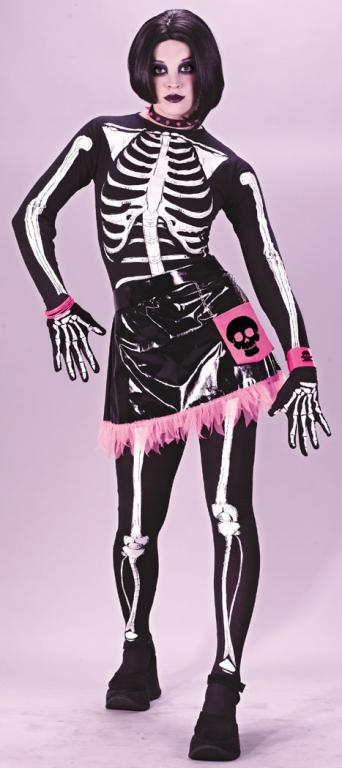 Skeleton Punk Adult Costume - Click Image to Close