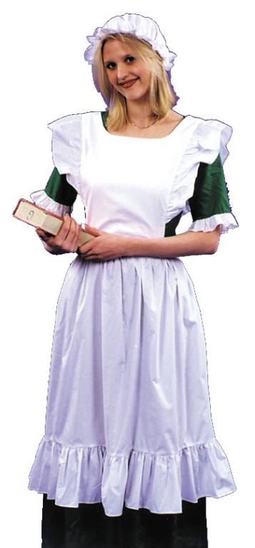 Pinafore and Mob Cap Adult Costume - Click Image to Close