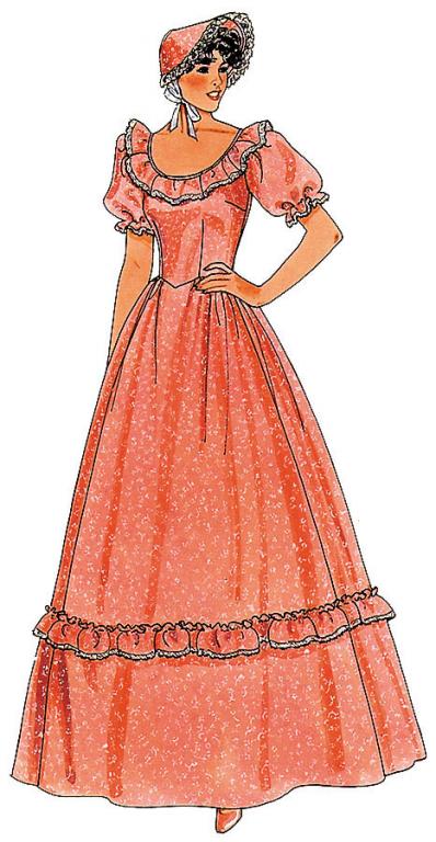 Pattern: Adult Pioneer Dress: Size 10 - Click Image to Close