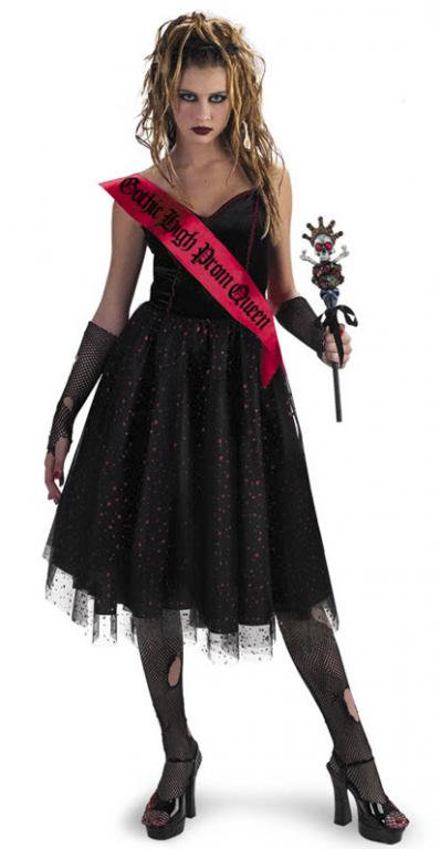 Goth Prom Queen Costume - Click Image to Close