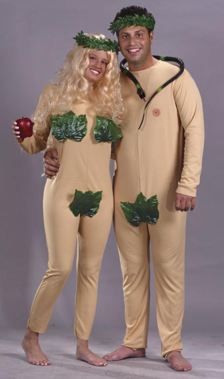 Adam and Eve Adult Costume Set - Click Image to Close