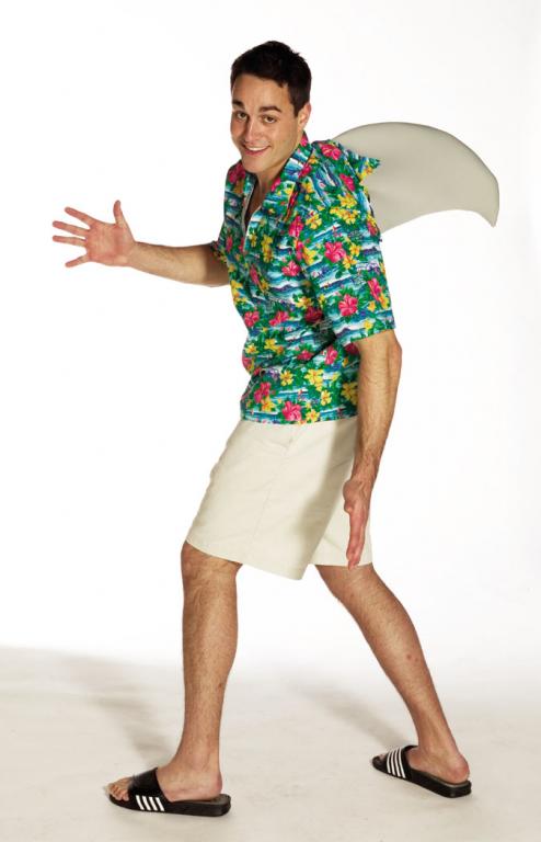 Shark Fin Shirt Adult Costume - Click Image to Close