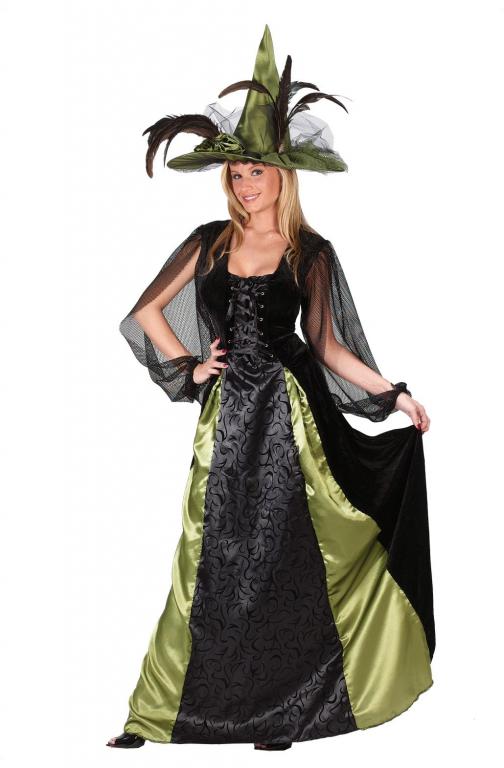 Witch Goth Maiden Adult Costume - Click Image to Close