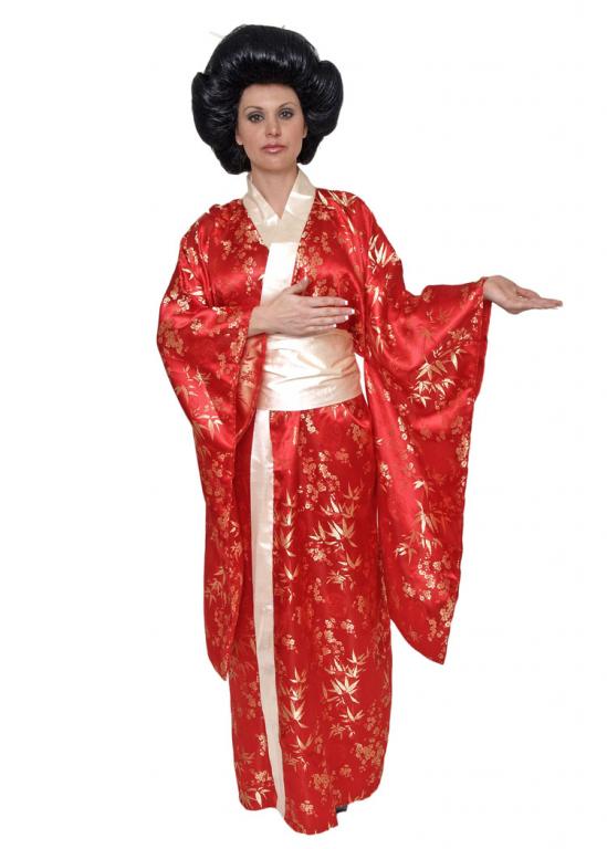 Red Kimono Adult Costume - Click Image to Close