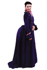 Bustle Dress Adult Costume - Click Image to Close