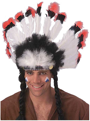 Feathered American Indian Headdress