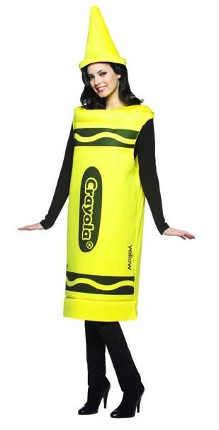 Crayola Yellow Crayon Costume