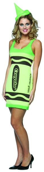 Crayola Green Crayon Costume - Click Image to Close