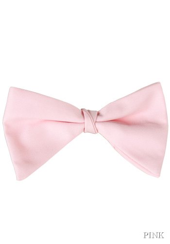 Pink Tuxedo Bow Tie - Click Image to Close