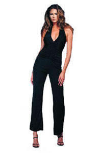 Halter Jumpsuit Sexy Adult Costume - Click Image to Close