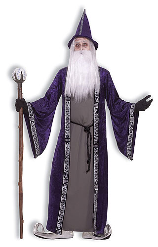 Adult Purple Wizard Costume - Click Image to Close