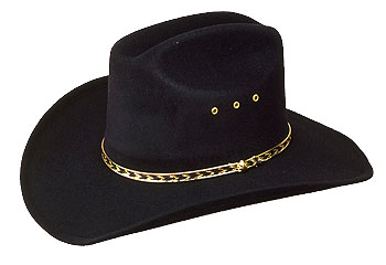 Black Cowboy Hat - Click Image to Close