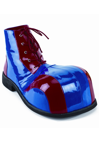 Blue and Red Clown Shoes - Click Image to Close